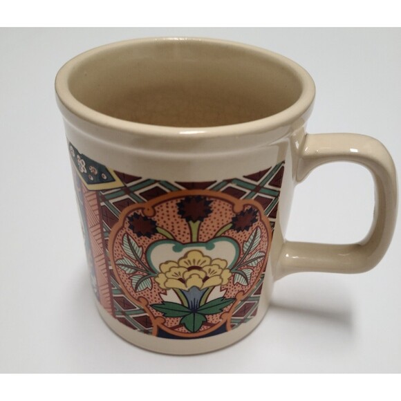 Japan Imari Ceramic Multicolor Mug Floral - Picture 2 of 7